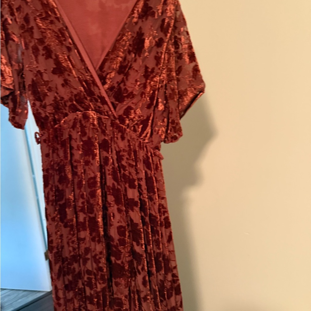 Floral Velvet Dress